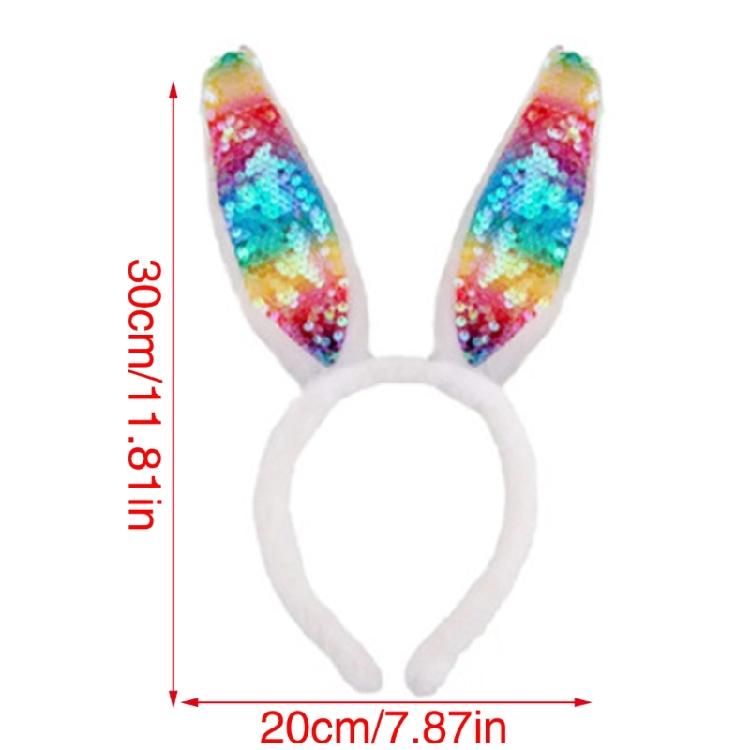 Easter Party Sequins Rabbits Ear Hairband Colorful Cute Teen Role Play Hairband