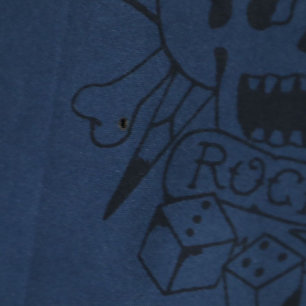 WACKO MARIA made in Japan Skull Pattern Shorts M Blue Men's Used