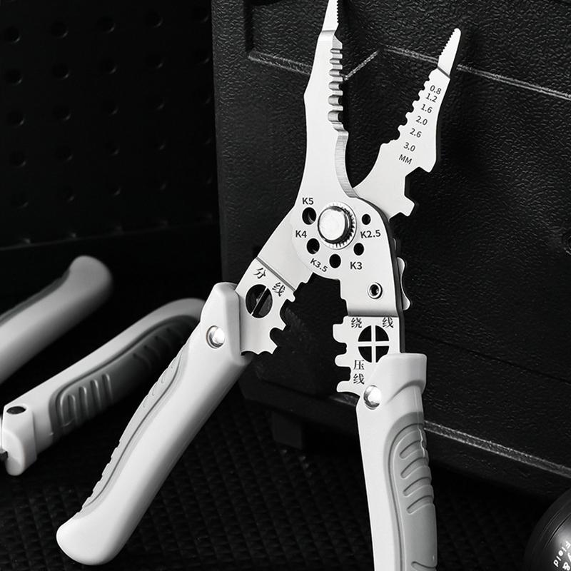Clește de sertizare de tăiere a cablului de tăiere automată reglabilă pentru dezimbrare Clește pentru instrumente de reparare a firelor multifuncționale