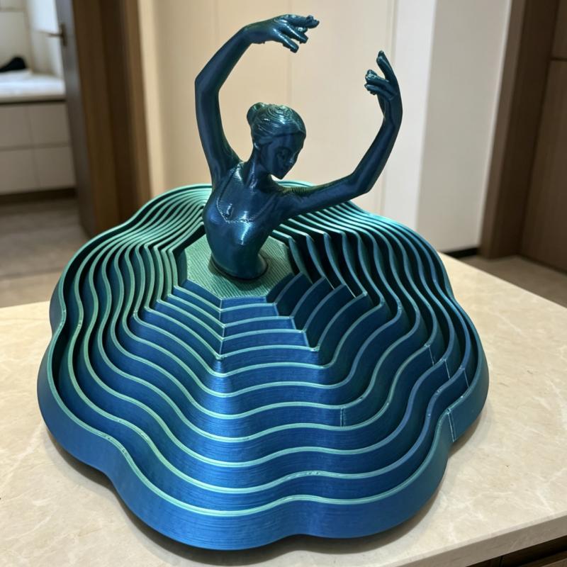 Enhance Focus with 3D Printed Rotating Ballerina Fidget Toy Perfect for Stress Relief