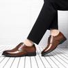 Sapatos Sociais de Couro Formal de Alta Qualidade para Homens Sapatos Casuais Masculinos Respiráveis Marca Italiana de Luxo Cadarço Antiderrapante Sapatos de Condução Masculinos