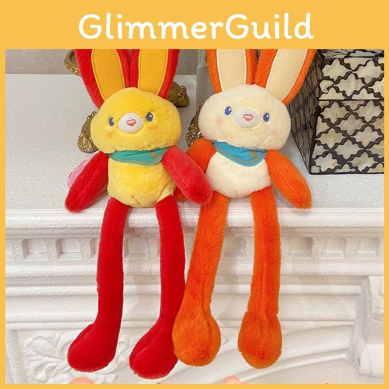 Ethnic Originality Jinnew Style Rabbit Plush Keychain Pendant With Movable Ears