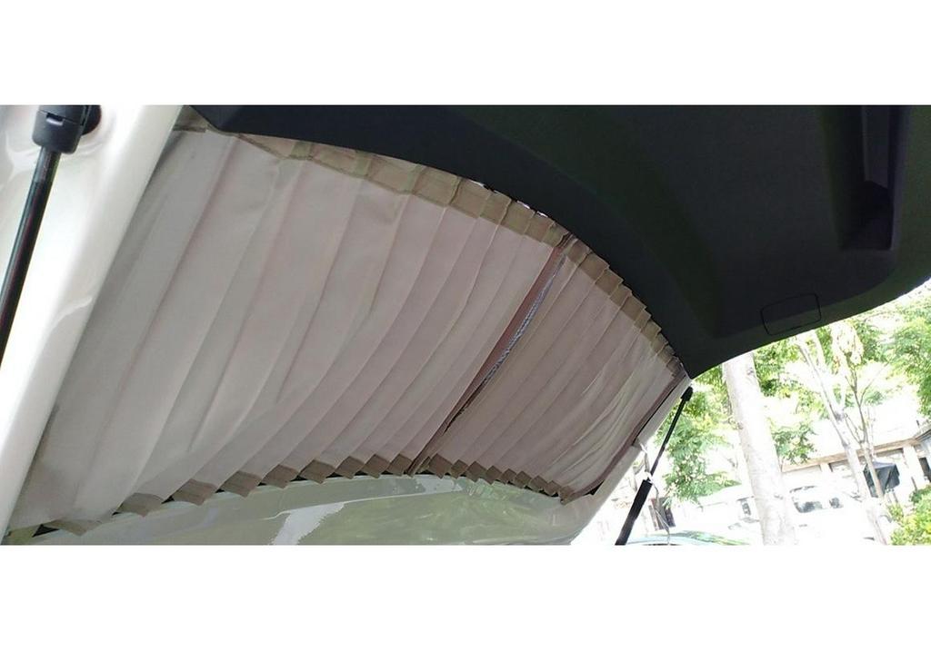 Blackout Car Sunshade Curtains for Privacy and Sun Protection, Up and Down Track Partition