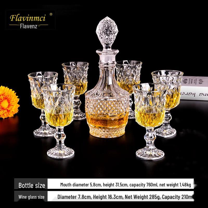 

Flavinmci 2 Crystal Glass Goblet Set