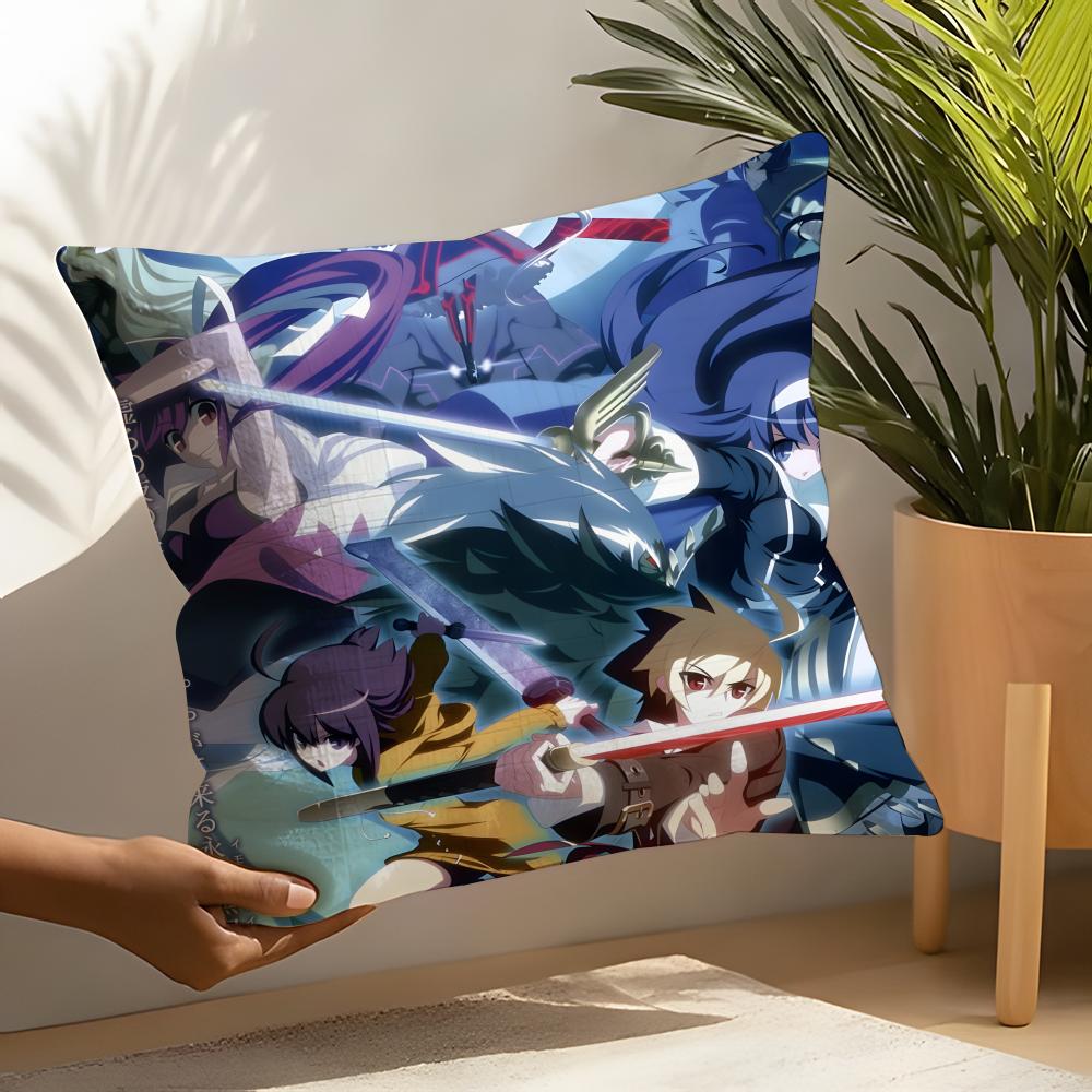 2D Fighting Game U-Under Night In-Birth 1 Linen Cushion Covers For Decorative Sofa Home Pillows Case Car Chair Pillows Cases