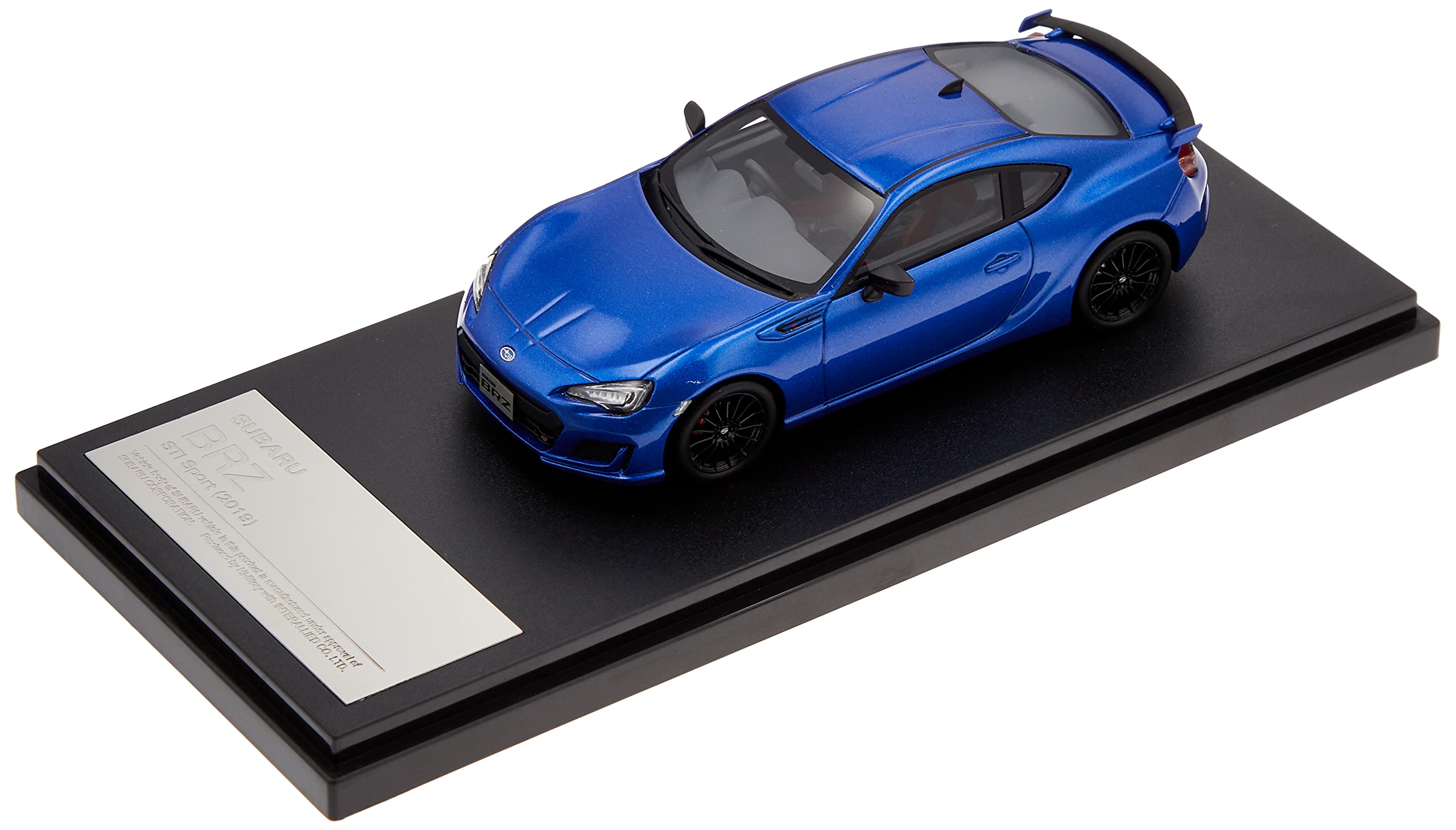 

Hi Story Subaru BRZ STI Sport WR Blue Pearl Завершенный продукт 1/43 (2019) синий