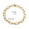 Mezmic Stone Collection Yellow Gold Rectangular Chain 925 Sterling Silver Bracelet