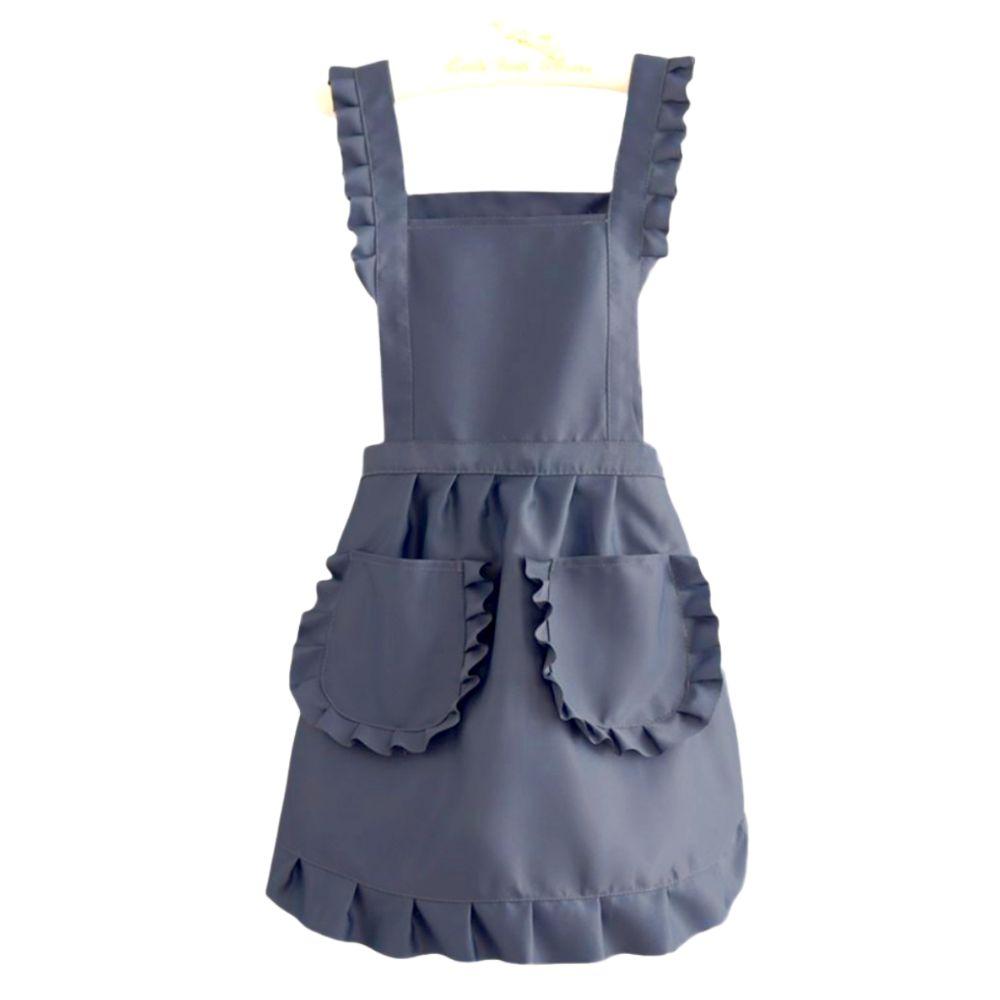 Waterproof Cooking Aprons Korean Style Art Painting Apron Durable Lace Aprons  for Florist Shop