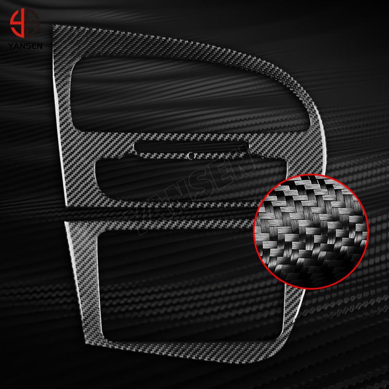 sdbn7 Car Instrument AC CD Panel Carbon Fiber Sticker For SEAT Leon 2005 2006 2007 2008 2009 2010 2011 2012 Interior Accessories