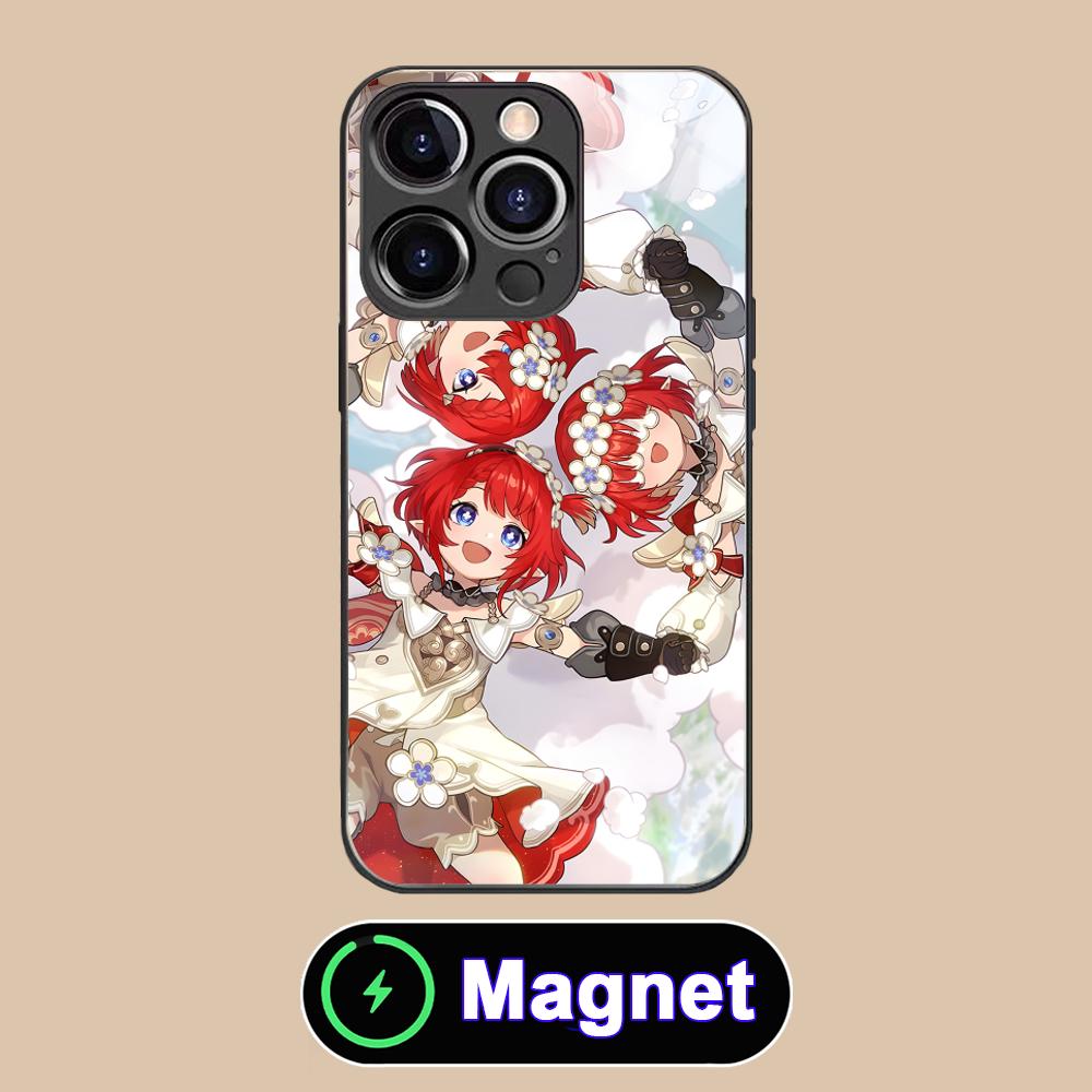 

HSR Tribios Glass MagSafe Mobile Phone Case for iPhone 17 16 15 14 13 12 11 Air Pro Max Plus Mini Colorful Cover iPhone 11 Pro Max
