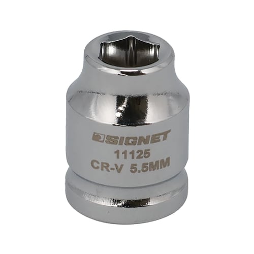 SIGNET 11125 1/4" DR 5.5mm Short Socket (Hex)