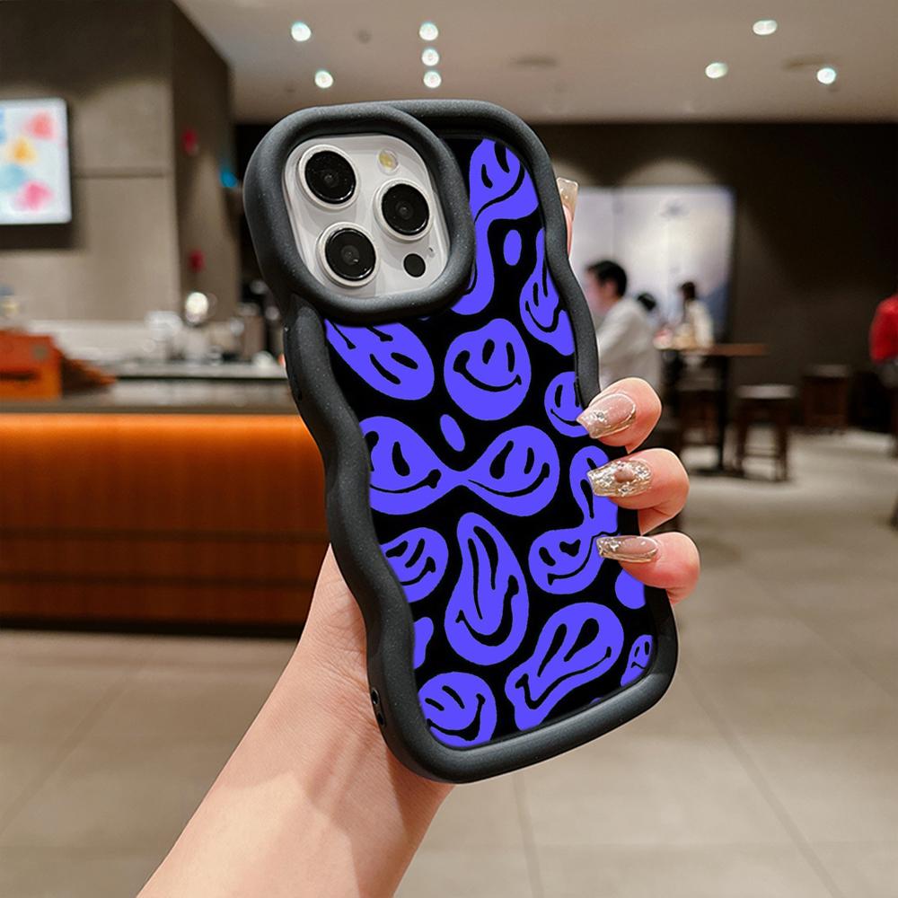 Ae88 Lovely Smiley Art Protective Phone Cases for iPhone 14 13 Pro Max 11 12 15 Plus XR Infinix Hot 40i Smart8 Tecno Big Wave TPU Back Cover