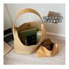 IELGY Portable Woven Pattern Bag Large Capacity Commuter Shoulder Underarm Tote Bag