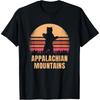 Appalachia Appalachian Mountains Funny Mama Bear 80s Sunset T-Shirt