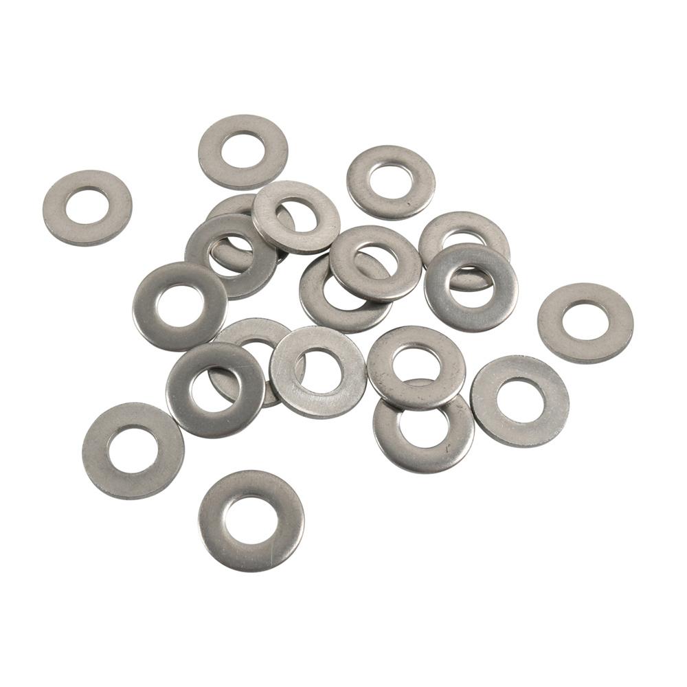 

New 200Pcs Boxed 304 Stainless Steel Flat Washer 1/4 6 8 10 12 each 40Pcs