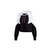 Originals Large Logo Hoodie Short Vintage Sports Pullover Color Block American Sweatshirt Women Hoodies Black White GD2404