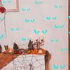 Luminous Stickers Glow in Dark Evil Peeping Eyes Stickers for Halloween Wall