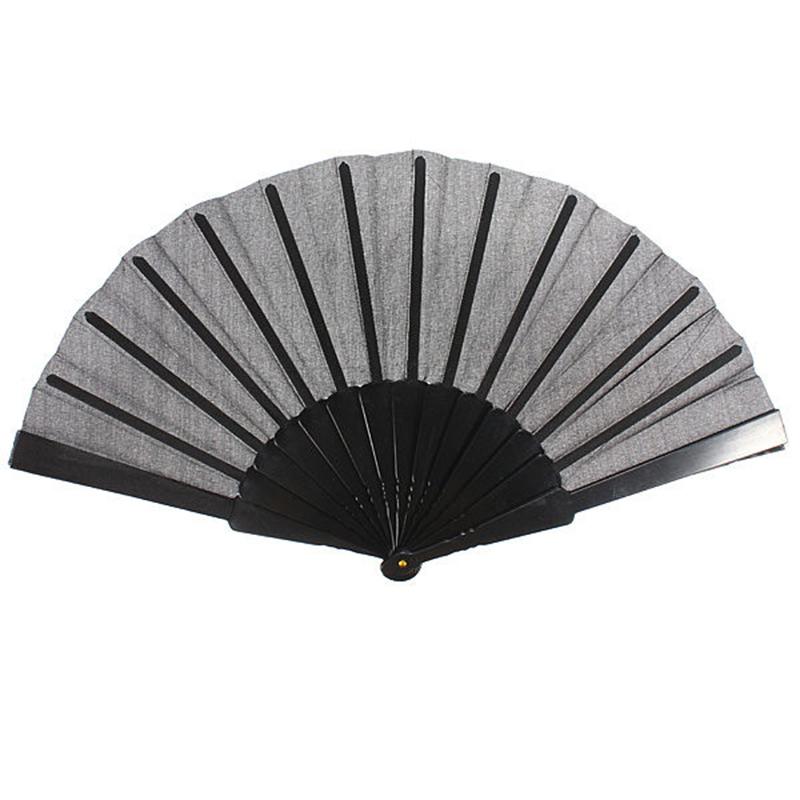 Potable Handheld Fabric Hand Folding Fan Outdoor Dancing Bridals Wedding Party