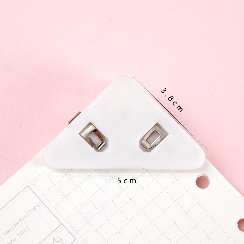 Triangle Book Page Corner Clips, Colored Transparent Triangle/Binder Clips For Organizing Papers Preventing Page Curling