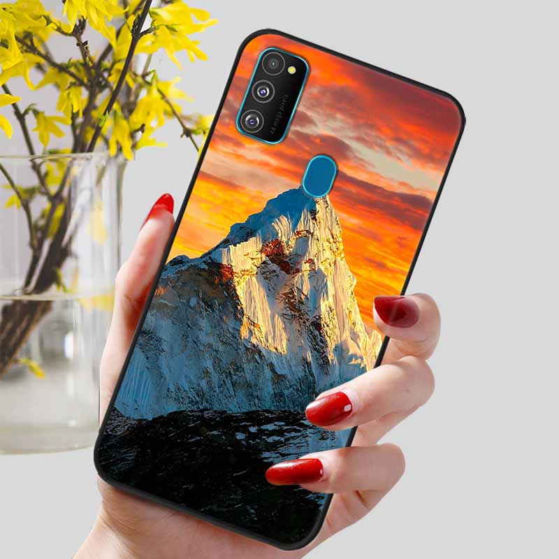 Funda para Samsung Galaxy M21 Funda Trasera de Silicona TPU Suave para Fundas de Teléfono Galaxy A21S M30S M31 M 21 M21S M31S Carcasas Negras Coques