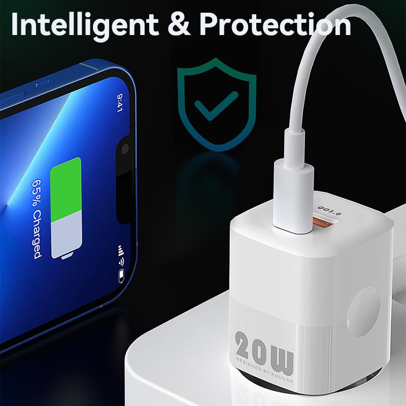 IPhone 15 14 13 12 Pro Max mini SE Telefon için 20W GaN PD USB C Şarj Cihazı iPad Air için QC 3.0 PD 3.0 USB Type C Hızlı Şarj