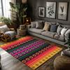 Colorful Striped Doormat Indoor Outdoor Entrance Rug Washable Floor Mat Home Decor Kitchen Living Room Non Slip Accent Rug Moder