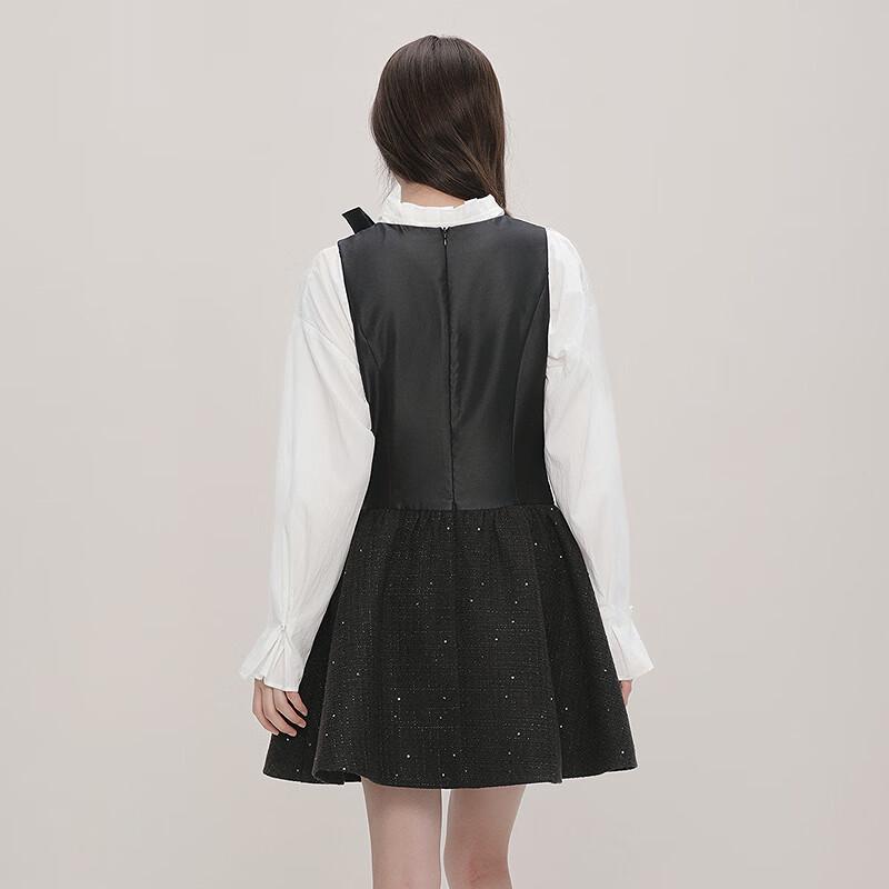 Ledin Prinzessinnen-Stil A-Linien-Kleid mit Seiten-Schleife