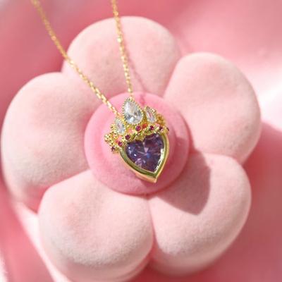 Collana con Ciondolo Corona per Donna Collana con Corona di Principessa Gioielli da Matrimonio Accessori Rapunzel Regalo