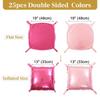 Multi-Color Double-sided Square Block DIY Background Wall Aluminum Film Balloons for Birthday Parties Wedding Background