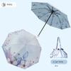 Baolizi Purple Sun Protection Umbrella Double-Layer Vinyl Rain Or Shine Dual-Use Women Manual Folding Umbrella 50% off Portable Umbrella