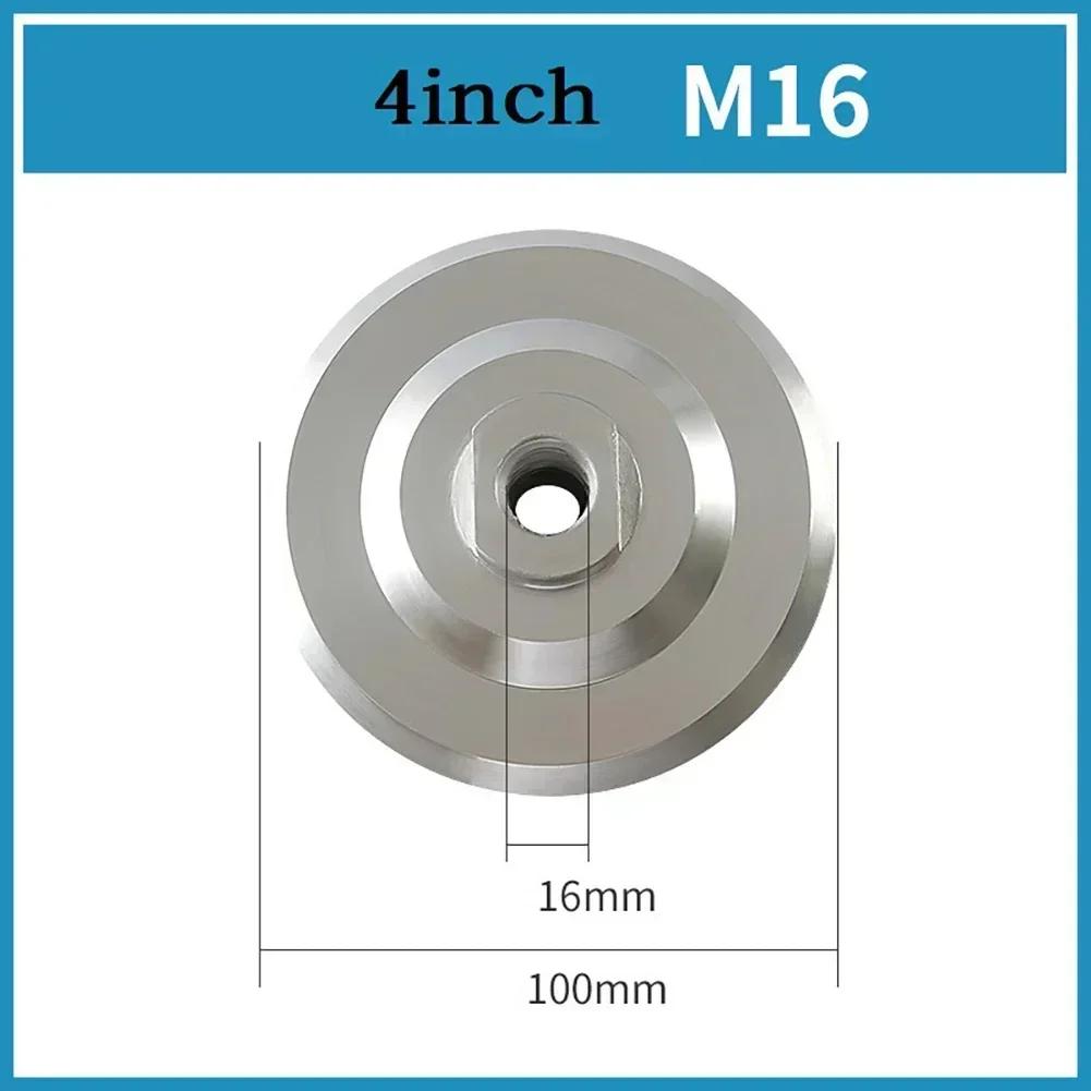 1 Pcs 3/4inch Thicken Polishing Pad Diamond Polishing Aluminum Backing Holder M10 M16 Thread Backplate For Polisher Grinder