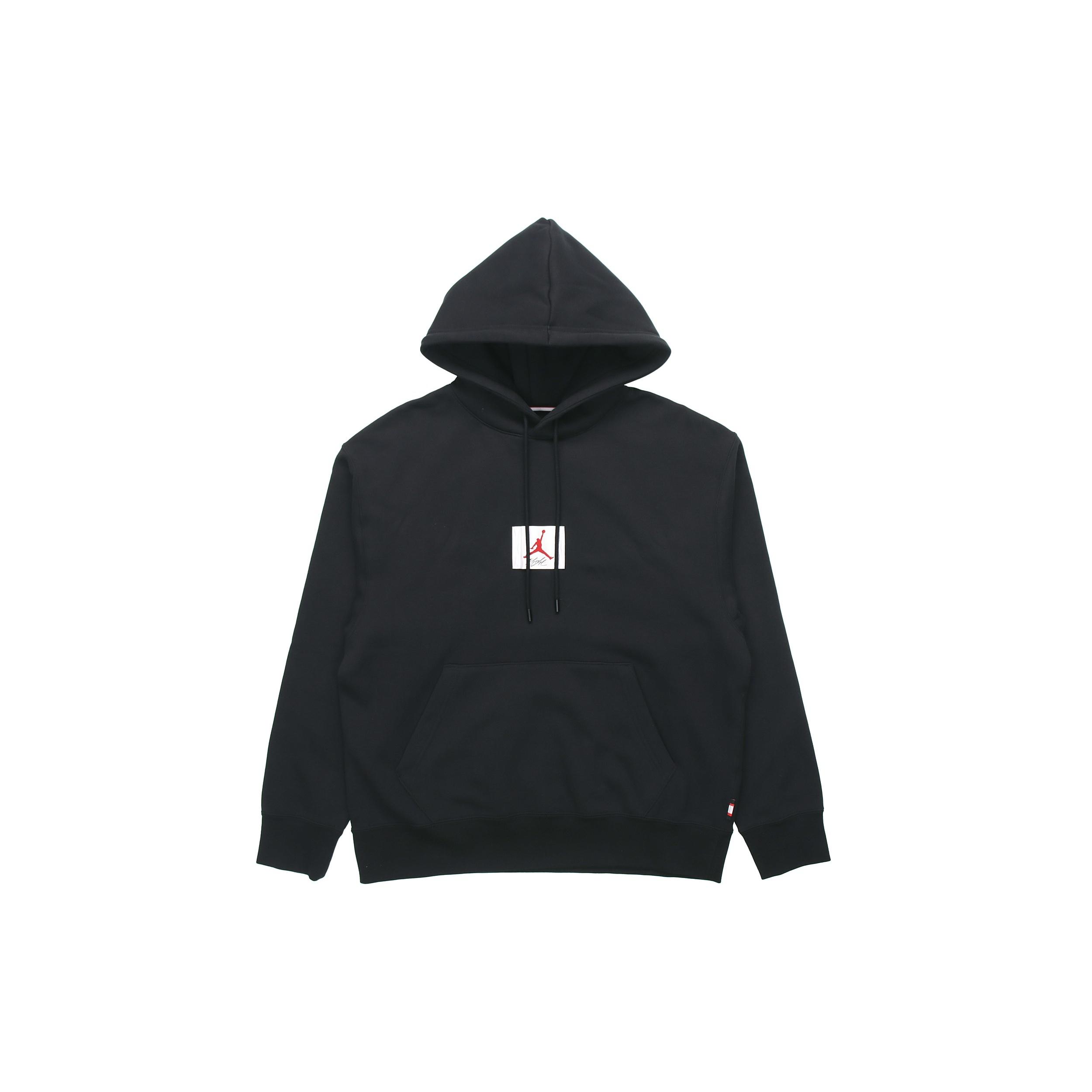 Air Jordan Fleece Pullover hooded Casual Black Men s CV6147-010 S