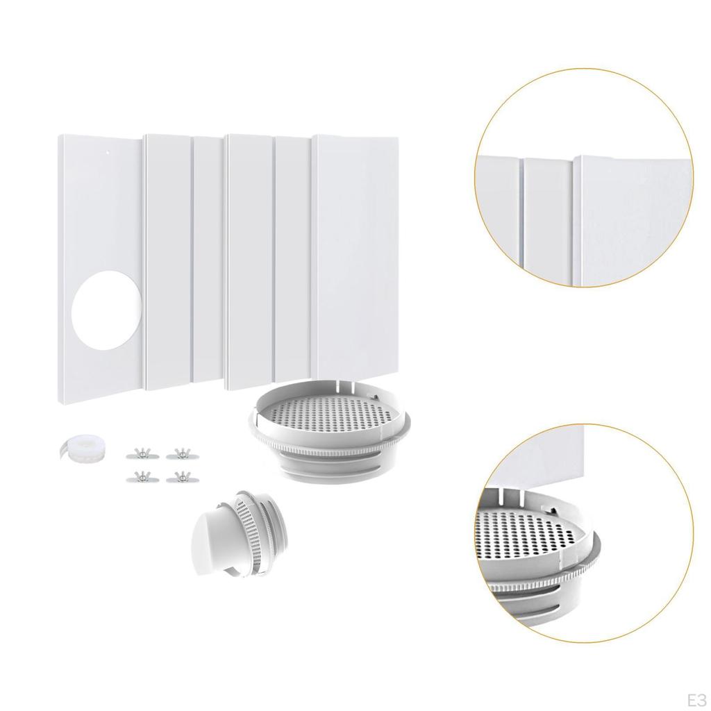 Air Conditioner Window Panels Practical Easy Installation Versatile Portable Without Rain Cover