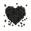 2000pcs- Rayon Rose Petal Decoration Rose Petal Black For Wedding Party Halloween Decoration, Gift Box Filler, Rose Ya Romantic, Rose Petal Proposal