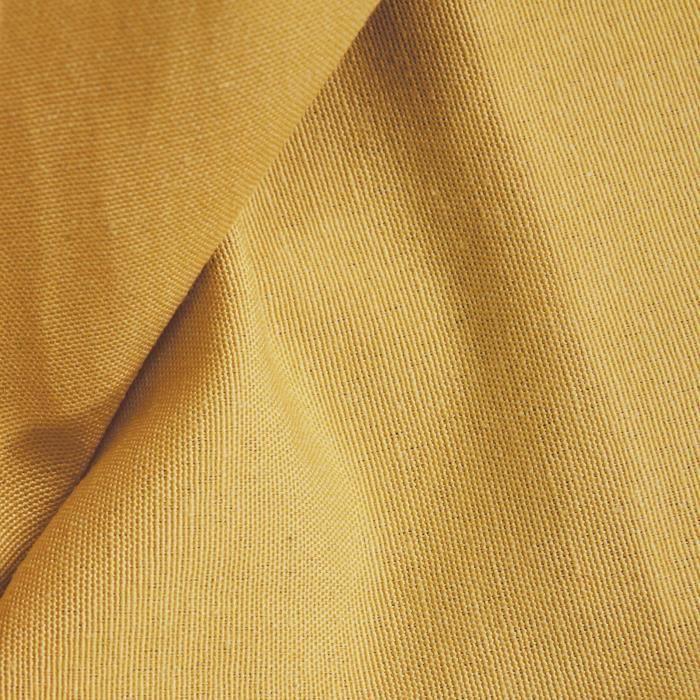 COTTON LOOK - Denim-style Polycotton Curtain Perfect for Dressing Your Windows 140 X 250 Cm Yellow