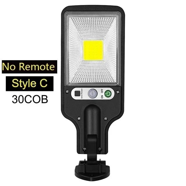 Güneş Enerjili Açık Hava Led Avlu Duvar Lambası 3 Modlu Su Geçirmez Hareket Sensörü Güvenlik Aydınlatması Bahçe Veranda Yolu için Sokak Lambaları