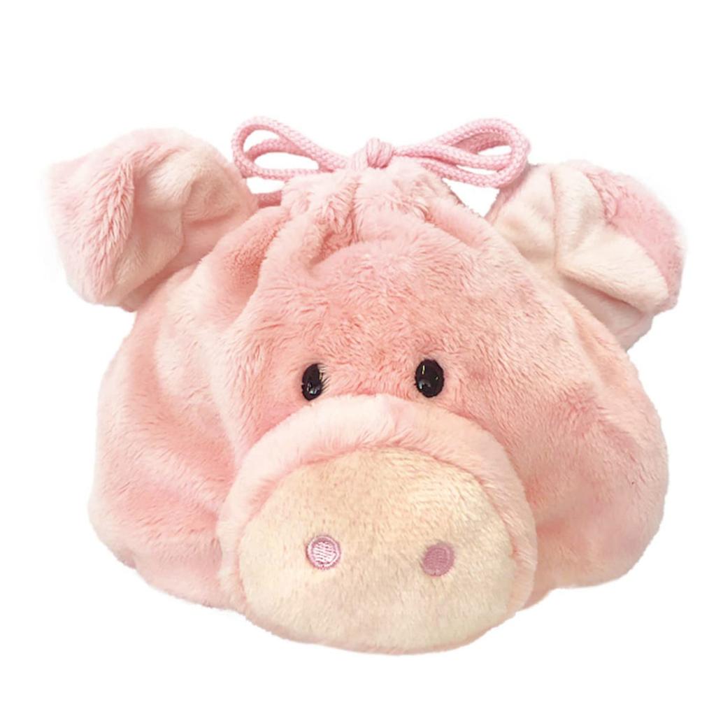 NICI Pink Pig Drawstring Pouch Figure Face Pouch Germany Plush Toy Gift Pig 3090650