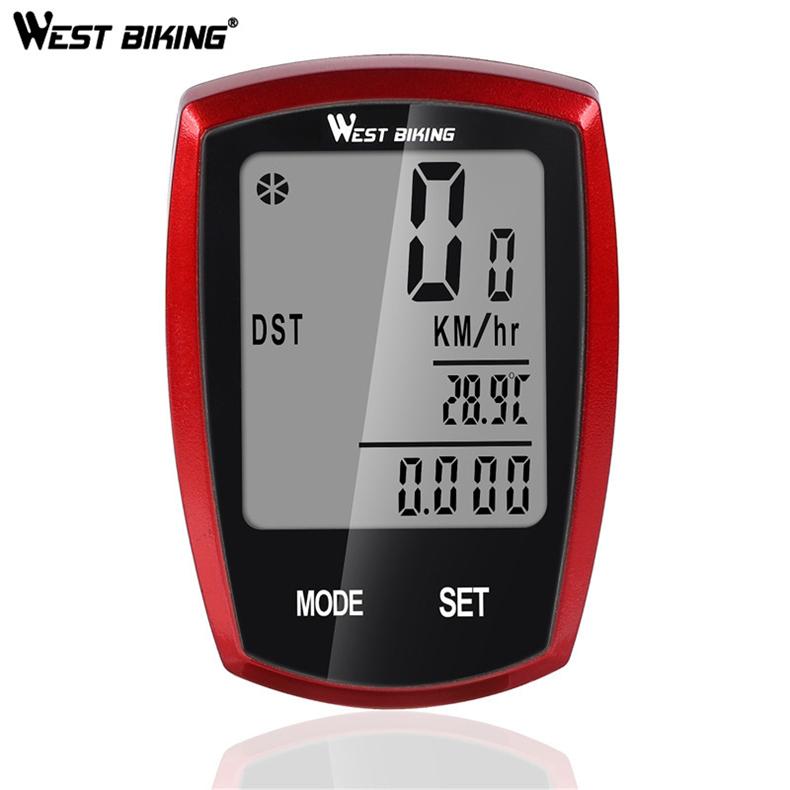 WESTBIKING Fahrradcomputer Touchscreen Stoppuhr Digitaler Kilometerzähler Fahrradcomputer Kabelgebunden/Kabellos Heimtrainer Computer
