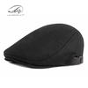 Men'S Autumn And Winter Woolen Berets Women'S  British Retro Warm Newsboy Cap Artist Painter Hats Vintage Striped Forward Hats