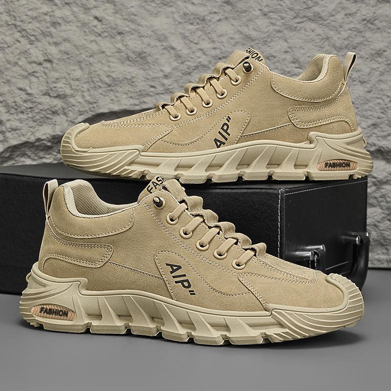 

Spring new labor insurance men s shoes men s casual board shoes platform non-slip driving shoes men s sports running shoes 44