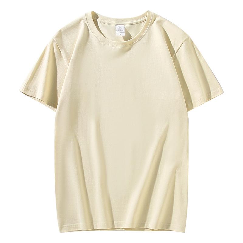 Unisex Heavyweight 260g Pure Cotton Round Neck Opaque White T-Shirt