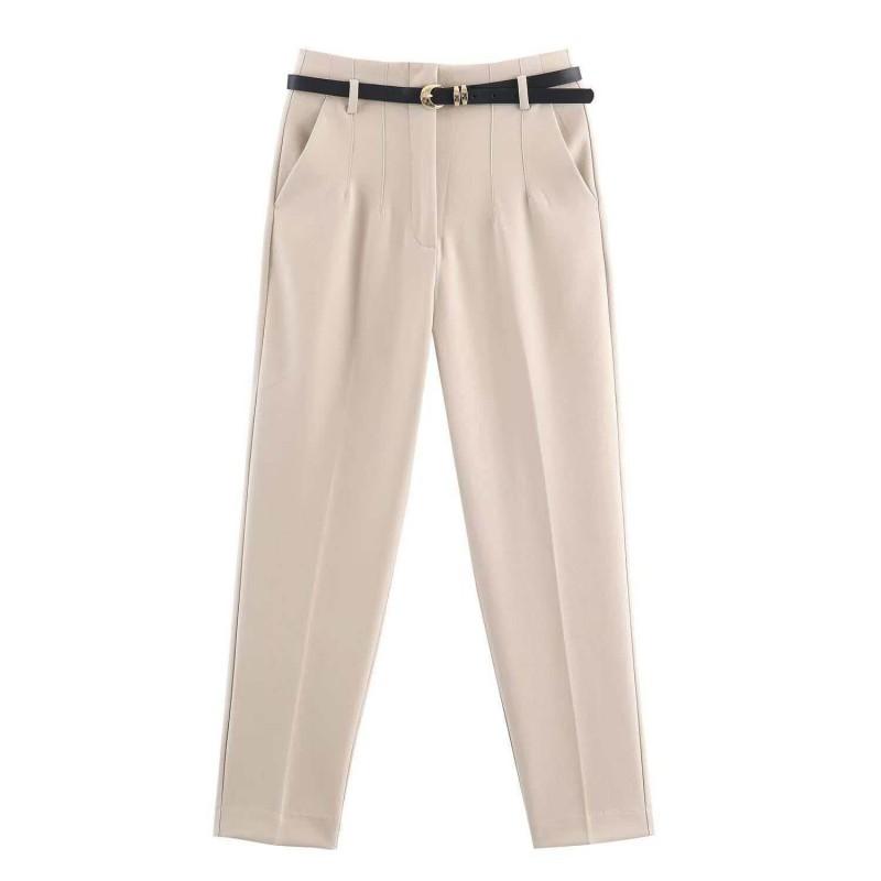 ZA Womens Slim Fit Dress Pants Versatile Office Commute Trousers Multiple Colors