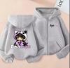 Aphmau Cartoon Print Anime Girl Kids Zip-Up Hoodie for Spring and Autumn