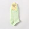 Women's Spring and Summer New Solid Color Candy Cotton Boat Socks
