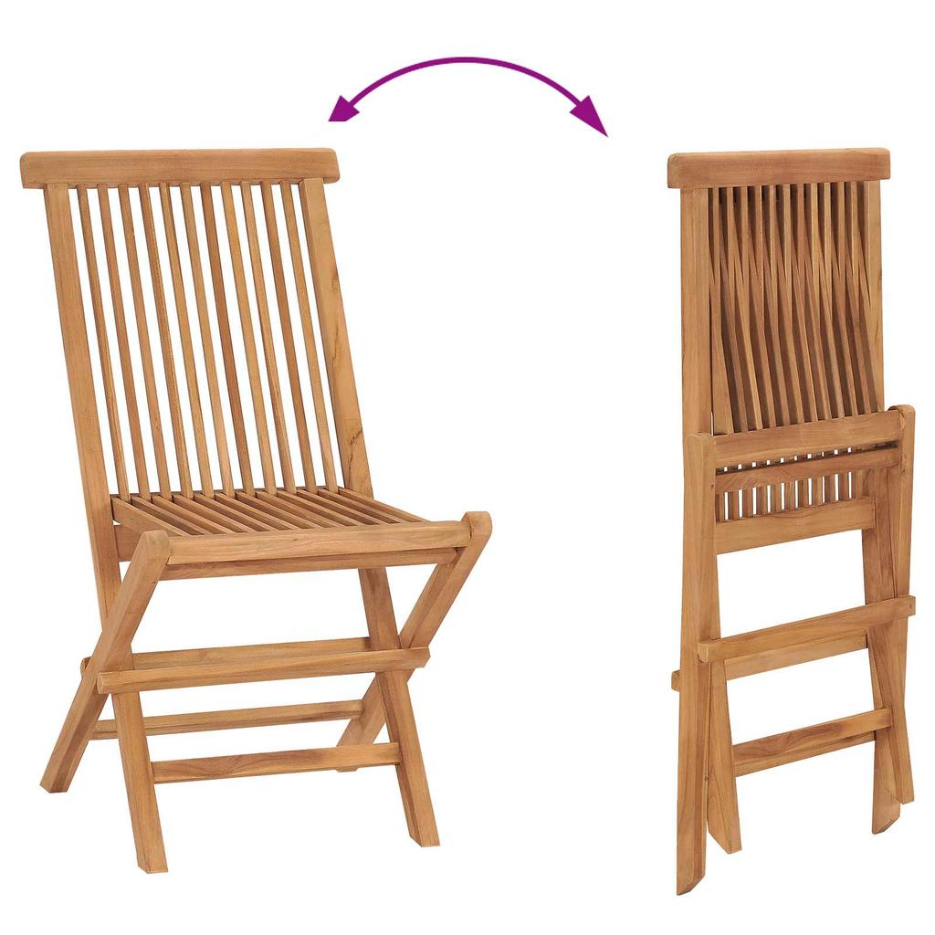 Garden Dining Set Brown Solid Teak Wood