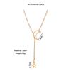 Moon Star Shape Pendant Simple Style Electroplating Necklace