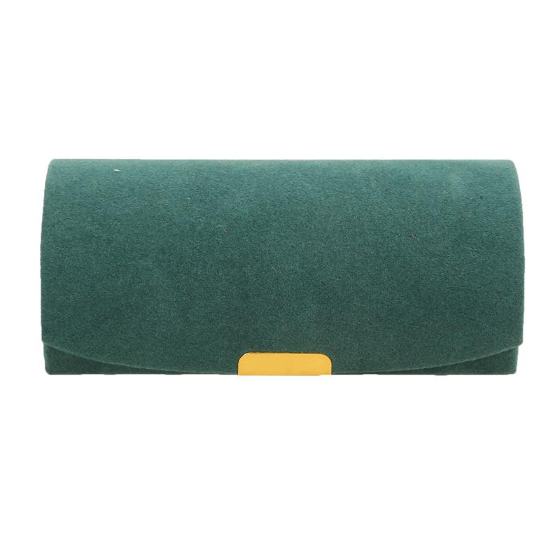 

Однотонная портативная шкатулка для хранения ювелирных изделий, новая изысканная дорожная сумка для ювелирных изделий с замшевой поверхностью, органайзер для ювелирных изделий бирюзовый