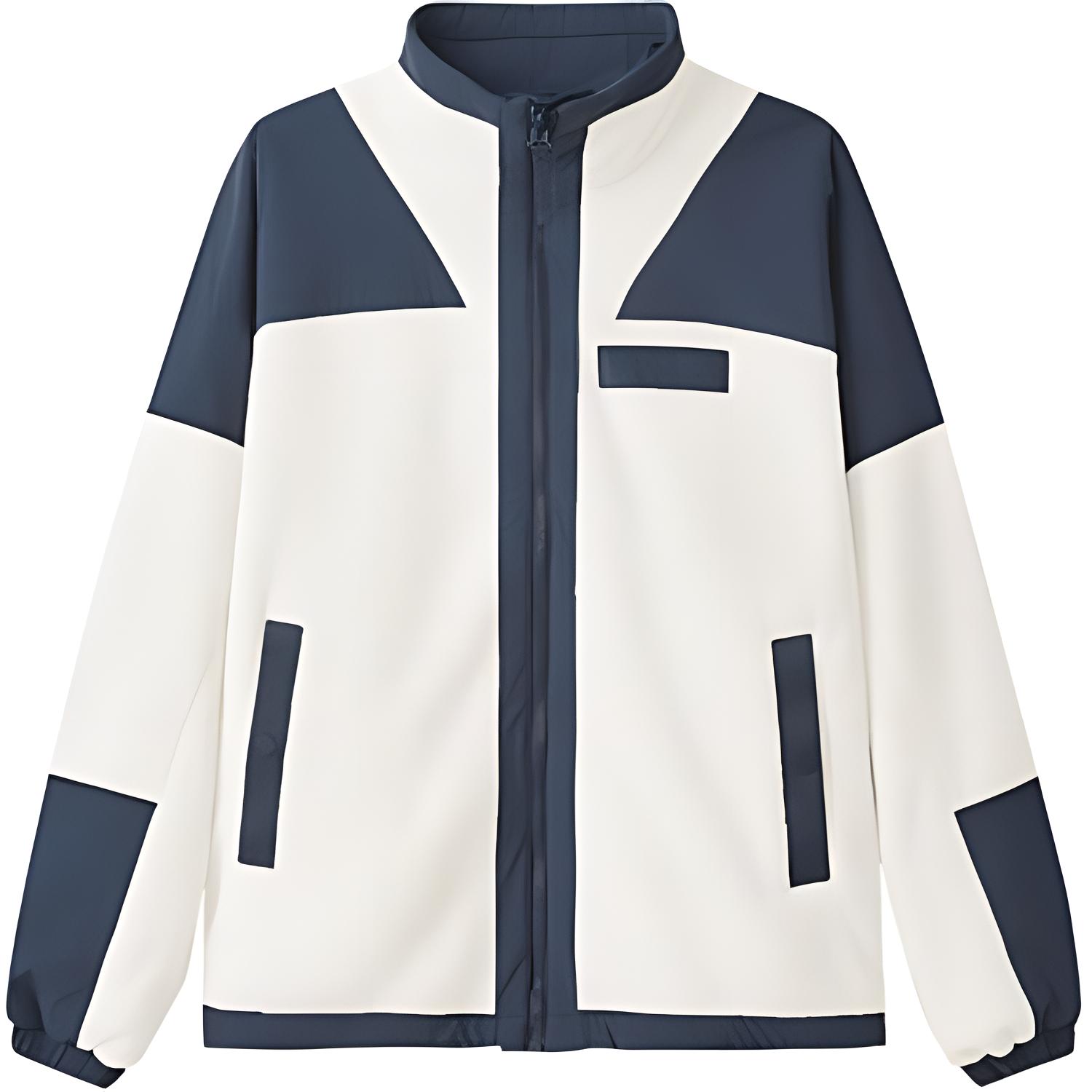 Skechers Reversible Stand Collar Loose Comfortable Jacket Unisex Jacket Eggshell L424U097-00V7 M