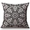 Florals Beautiful Leaf Floral Mandala Waves Stripe Paisley Geometry Prints Cotton Linen Cushion Cover Sofa Throw Pillow Case