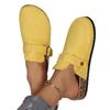 2025 Autumn and Winter Retro One-pedal Boken Single Shoes Flannel Boken Shoes Women's Shoes Outside Slippers Women